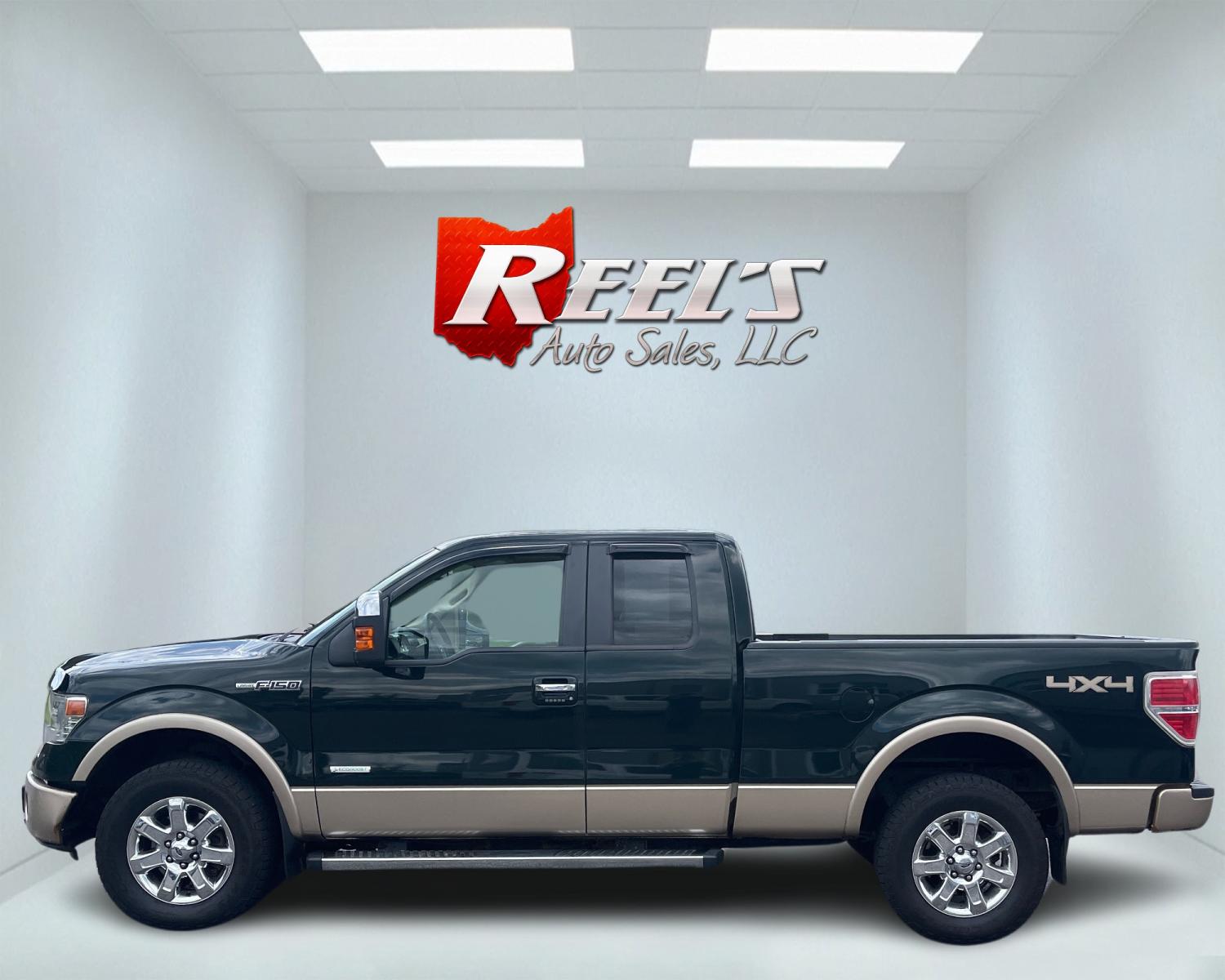 2014 Green /Tan Ford F-150 Lariat SuperCab 6.5-ft. Bed 4WD (1FTFX1ET7EF) with an 3.5L V6 TWIN TURBO engine, 6-Speed Automatic transmission, located at 547 E. Main St., Orwell, OH, 44076, (440) 437-5893, 41.535435, -80.847855 - This 2014 Ford F-150 Lariat SuperCab with the 3.5 EcoBoost engine and 6-speed automatic transmission is a well-equipped truck designed for both comfort and performance. Key features include HID headlights, a backup camera with sensors, a power moonroof, and a premium Sony sound system. For extended - Photo #10